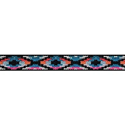 Afbeelding van Prym Blauw, Roze &amp; Multi Etnisch Ontwerp Elastisch 25mm/1in (7mtr), Polyester mix, Colour, 15 x 3 cm