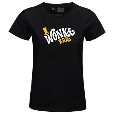 Afbeelding van cotton division Willy Wonka WOWONKATS004 T shirt voor dames, Zwart, maat L, L