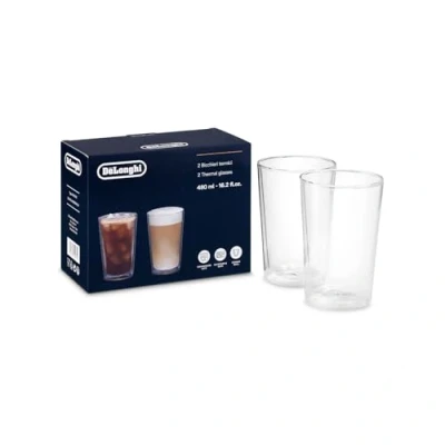 Afbeelding van De&#039;Longhi Mok voor lange Amerikaanse koffiemok, robuuste kop van borosilicaatglas, aangenaam om vast te houden, vaatwasmachinebestendig, inhoud 250 ml, DLSC320