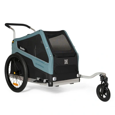Afbeelding van Burley Bark Ranger Fietskar dieren Hond Inklapbaar Jogger Zwart Blauw