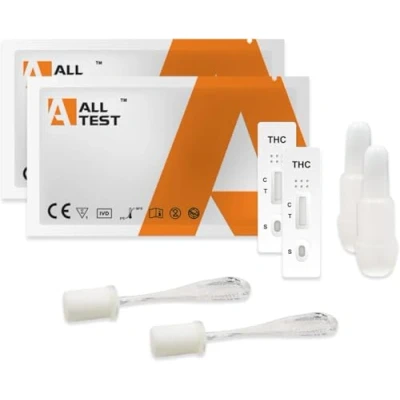Afbeelding van 2 x THC speeksel anti drugstest cannabis marihuana Rapidi drugs hashish drug strips detectiekoppen antidrug stick toxicologische analyse snelle één test in