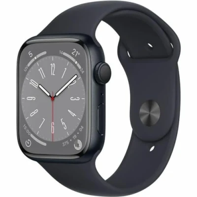 Afbeelding van Apple Watch Series 8 (GPS, 45MM) Middernacht Aluminium Case with Sport Band (Refurbished)