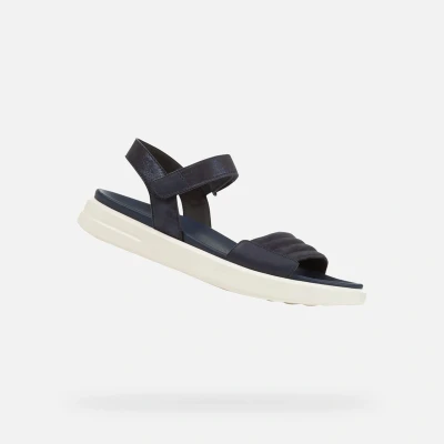 Afbeelding van Geox D XAND 2S Sandalen, Dames, Maat: 39, Navy Leer