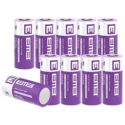 Afbeelding van EEMB CR123A 3V Lithium Batterij Niet Oplaadbare CR17345 CR123 Hoge Prestaties met PTC Bescherming voor Camera&#039;s Zaklamp Speelgoed Alarm Slimme Sensors en Meer(10)