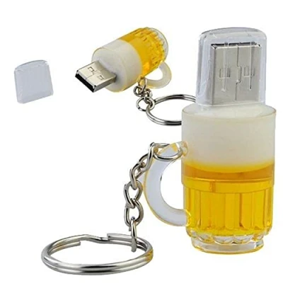 Afbeelding van Ulticool USB stick Bierglas 16 GB Drank Bier Geel