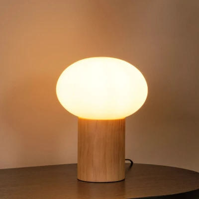 Afbeelding van Lucide BIRTLE Tafellamp 1xE14 Opaal