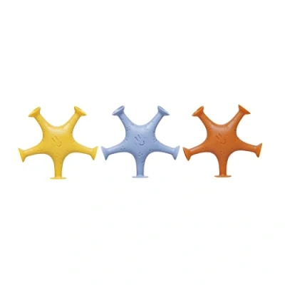 Afbeelding van Ubbi Muted Color Starfish Stretch &amp; Suction Toys, Baby Bath Accessory, Water Toys for Peuter Time Play