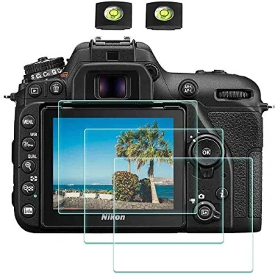Afbeelding van ULBTER D7500 schermbeschermer van toepassing voor Nikon camera met Hot Shoe Cover, 0,3 mm 9H hardheid gehard glas flim, anti schraap vingerafdruk bel water stof [3 stuks]