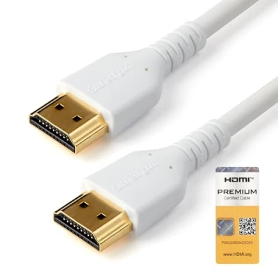 Afbeelding van Startech.com Premium High Speed HDMI kabel met Ethernet 4K 60Hz 1 m Wit