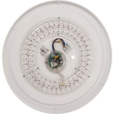 Afbeelding van Lindby Slimme plafondlamp met dimmer 1licht Plastic, metaal H: 7.5 cm wit Inclusief lichtbron