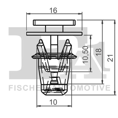 Afbeelding van Clip, sier /beschermingslijst FA1 12 40030.25, voor o.a. OPEL