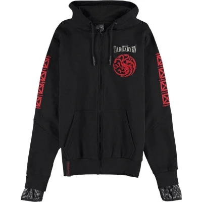 Afbeelding van Game Of Thrones House Targaryen The Dragon Vest met capuchon M Zwart