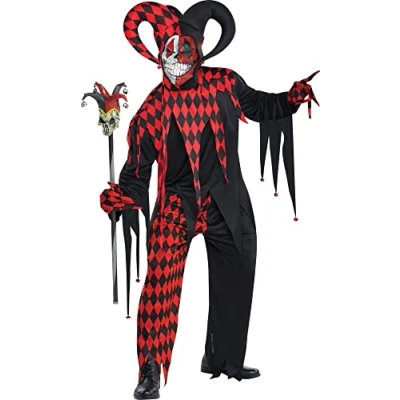 Afbeelding van amscan 844205 55 Crazy Jester Kostuum, Maat Standaard