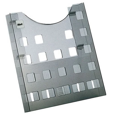 Afbeelding van helit H6102508 enkele brochuretas voor DIN A4, portretformaat, gatendecoratie, grijs transparant