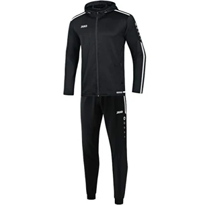 Afbeelding van Trainingspak polyester met kap Striker 2.0 Zwart/wit / 140