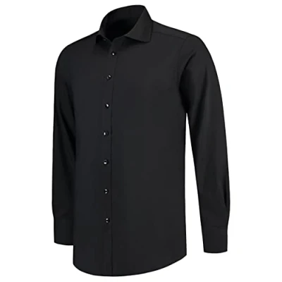 Afbeelding van Tricorp Heren Overhemd Stretch Slim Fit Zwart 37/5
