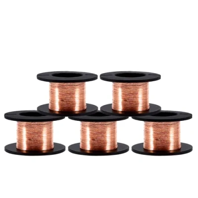 Afbeelding van 5st GEMAILLEERDE KOPERDRAAD 0.1mm Geëmailleerde draad reparatiedraad Lengte 15m