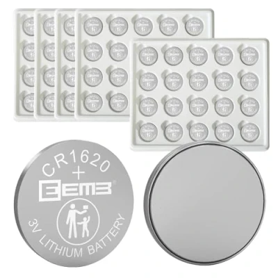 Afbeelding van EEMB 100 PACK CR1620 Batterij 3V Lithium Knop Coin Cell Batterijen 1620 ECR11620, DL1620 voor Horloge, Sleutelhanger, Calculator, Auto Afstandsbediening, Mobiel Spel, Speelgoed