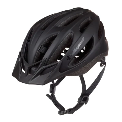 Afbeelding van POLISPORT 8742400001 Sport Flow Fietshelm heren en dames Verstelbaar Maat M (55 57cm) met afneembaar vizier CE certificering in kleur Mat Zwart