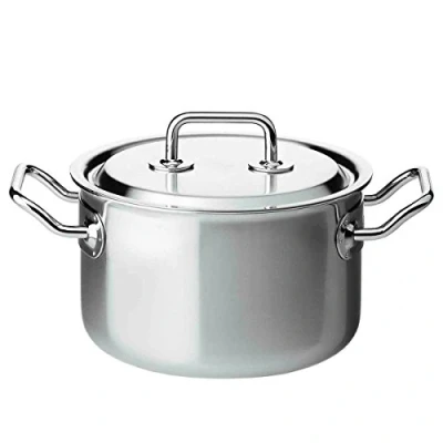 Afbeelding van Spring 0415540620 Brigade Premium braadpan met deksel, roestvrij staal, zilver, 15,2 x 27,2 29,2 cm