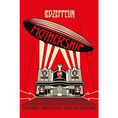 Afbeelding van Led Zeppelin Mothership Poster meerkleurig Papier 61 x 91,5 cm Band merch, Bands