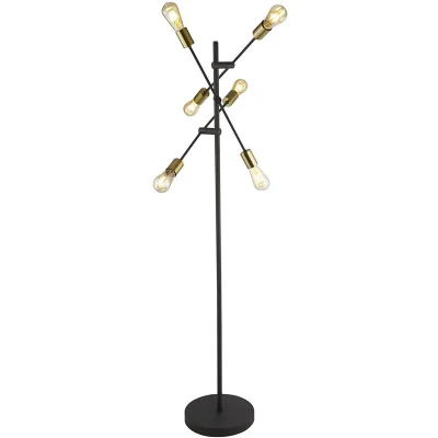Afbeelding van Searchlight Design vloerlamp Armstrong EU8076 6BK