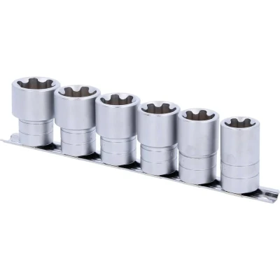 Afbeelding van KS Tools, Dopsleutel + dopmoer, 1/2&quot; Torx E Plus doppenset, 6 delig, EPL22 EPL32 ( 911.3135 )