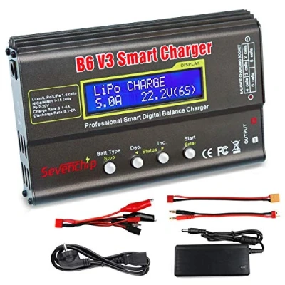Afbeelding van LiPo oplader, 80 W, IMAX B6, V3 balansmachine voor li ion levensduur, NiCd, NiMH, LiHV, PB, Rc Hobby acculader met 12 V 5 A adapter