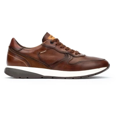 Afbeelding van Pikolinos Getafe heren sneaker bruin maat 41 (EU) 7 (UK)
