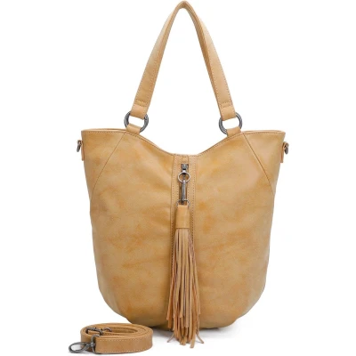 Afbeelding van Fritzi aus Preußen Schoudertas Vintage Race03 Hobo Honey Mustard Geel