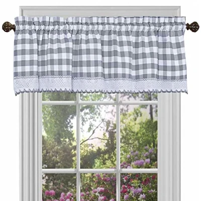 Afbeelding van Achim Home Furnishings BCTU63NY12 Buffalo Check Window Curtain Tie Up Shade