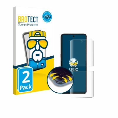 Afbeelding van BROTECT Screenprotector voor Motorola Razr 60 Ultra Folie Beschermfolie transparant volledig dekking (2 Stuks)