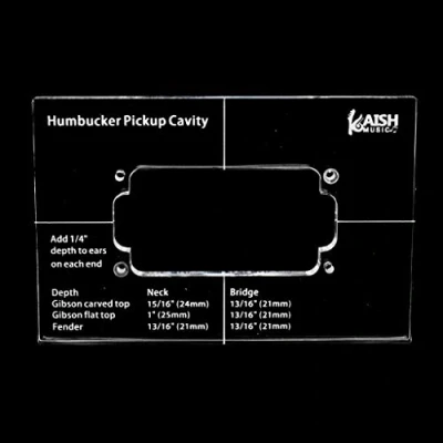 Afbeelding van KAISH Acryl Humbucker Pickup Routing Sjabloon Sjablonen voor Body