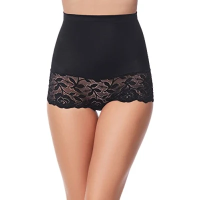 Afbeelding van Bellivalini Dames Slip Onderbroek Figuurvormende Shapewear Polyamide High Waist Beige S MS MS10 134 SL