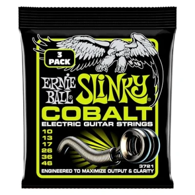Afbeelding van Ernie Ball EB3721 10 46 Cobalt Regular 3 Pack Elektrische gitaarsnaren