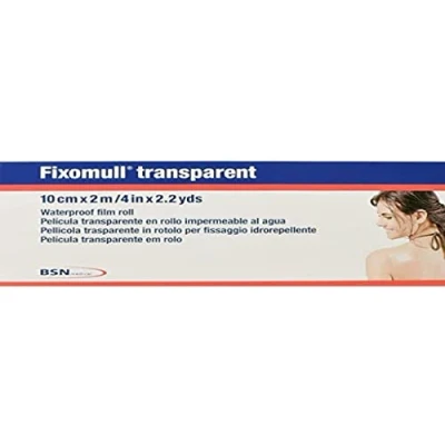 Afbeelding van BSN Medical Fixomull Transparante rolfolie, waterdicht, 10 cm x 2 m
