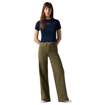 Afbeelding van 318 Styled Shp Wide Leg ivy Green, groen, 31W x 34L