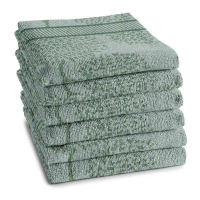 Afbeelding van Keukendoek DDDDD Trees Green 50 x 55 cm (6 Delig)