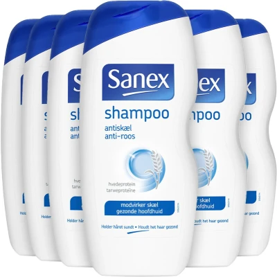 Afbeelding van 6x Sanex Shampoo Anti Roos 250 ml