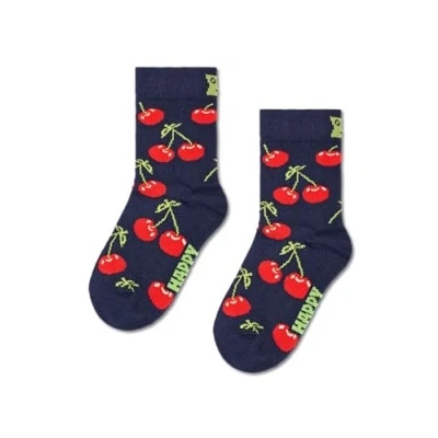 Afbeelding van Happy Socks Cherry, Kleurrijke en Leuke, Sokken voor kinderen, Blauw (7 9Y)