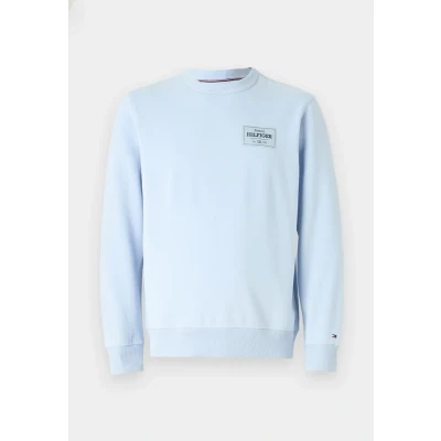 Afbeelding van Tommy Hilfiger Monotype Label Sweater, Heren, Maat: XS, Breezy blue
