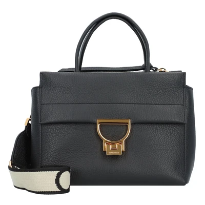 Afbeelding van COCCINELLE Handtas Schoudertas Arlettis Signature Handbag Grained Leather Noir Zwart
