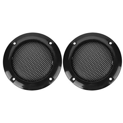 Afbeelding van ASHATA 2 x luidsprekerrooster, inch luidsprekerafdekking, decoratiecirkel, beschermrooster, audiosysteem, afdekrooster, speaker afdekking voor