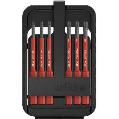 Afbeelding van Wiha Bitset slimBit electric TORX® 7 delig incl. box 43153