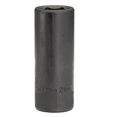 Afbeelding van Draper Expert HI TORQ 1/2&quot; 21 mm diepe slagmoersleutel 6 punts inbussleutel Chroom vanadium stalen moersleutel accessoire 14104