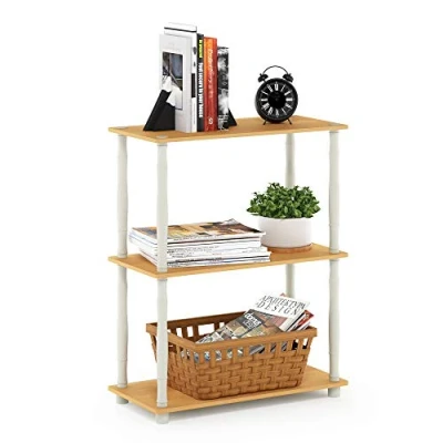 Afbeelding van Furinno Gereedschaploze planken, hout, beuken/wit, one size, 3 Tier