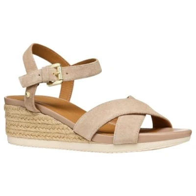 Afbeelding van Geox D Ischia Corda B Wedge Sandaal, Dk Skin, 36 EU, EU