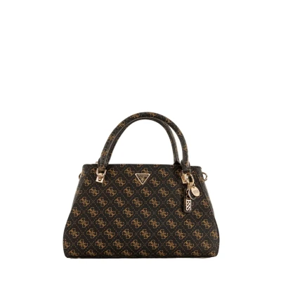 Afbeelding van GUESS Noelle II Luxury Satchel Coal Logo