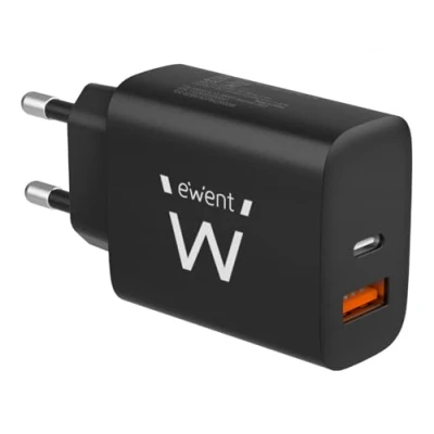 Afbeelding van Oplader Ewent EW1319 Zwart 20 W