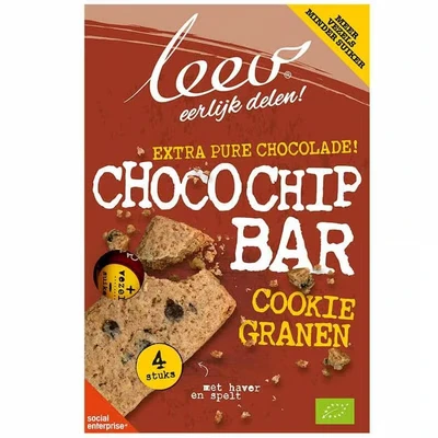 Afbeelding van Leev Bio oerrr koek choco chip &amp; granen 140 g
